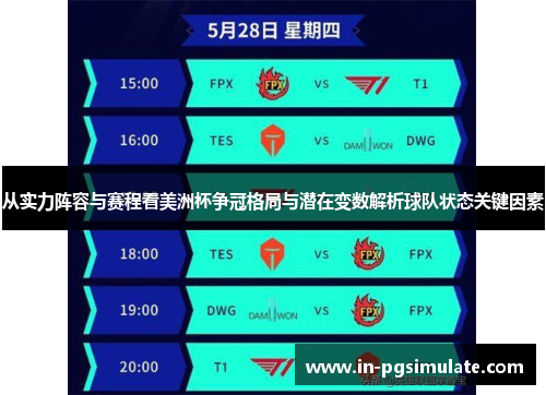从实力阵容与赛程看美洲杯争冠格局与潜在变数解析球队状态关键因素